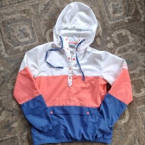 Columbia Windbreaker Harborside Women S Blue PFG Harborside Hoodie Rain Jacket